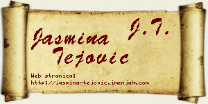 Jasmina Tejović vizit kartica